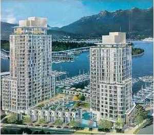 waterfront view one-bedroom sale vancouver cascina