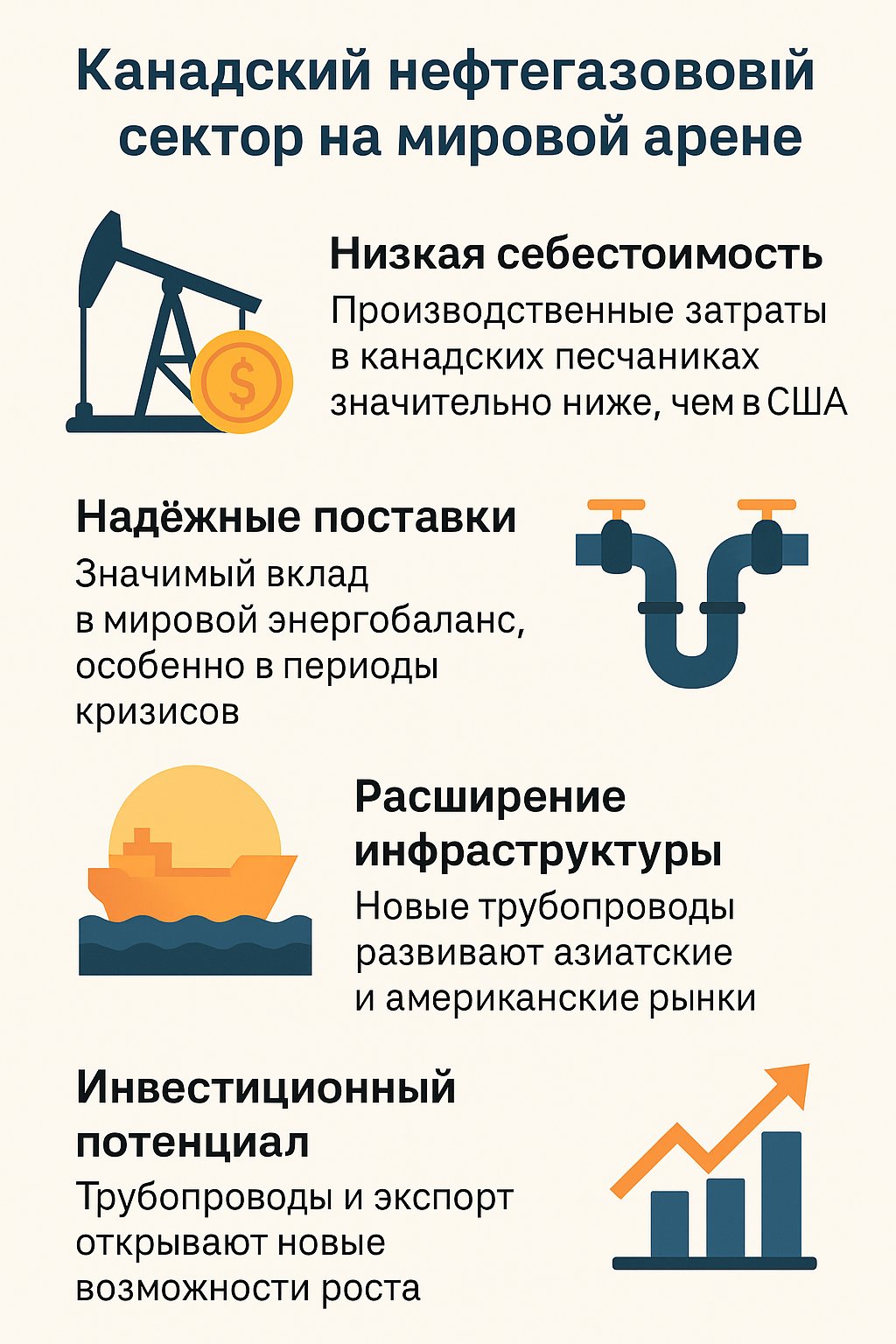 Канадский нефтегазовый сектор на мировой арене
