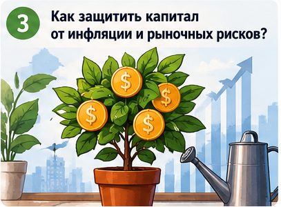 Как защитить капитал от инфляции и рыночных рисков ?